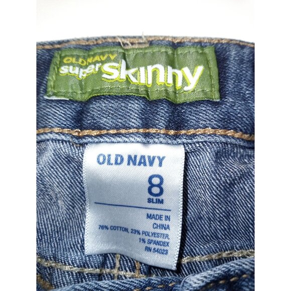 Old Navy Girl's Super Skinny Jeans Size 8 Slim - Picture 3 of 3